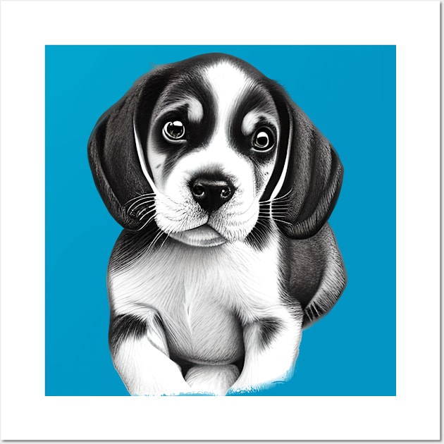 Beagle Puppy Wall Art by KayBee Gift Shop